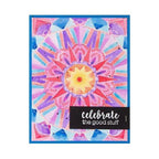 Simon Says Stamp! SS-0695 Spellbinders KALEIDOSCOPE ART BACKGROUND Cling Stamp *