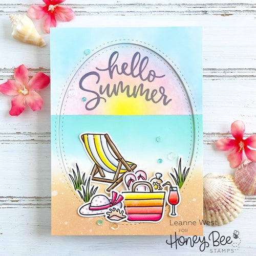 Simon Says Stamp! Honey Bee HELLO SUMMER Clear Stamp Set hbst251
