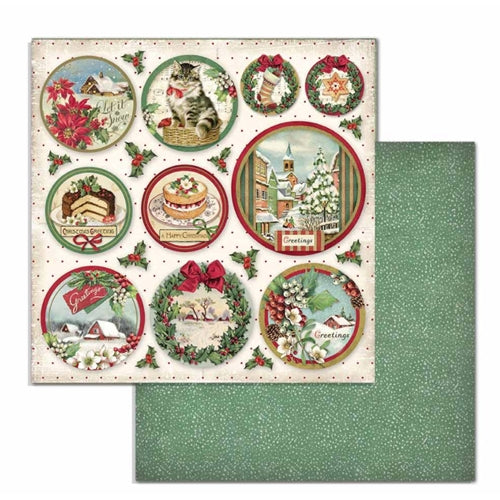 Simon Says Stamp! Stamperia CLASSIC CHRISTMAS 12x12 Paper sbbl74