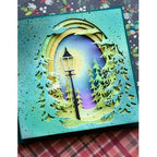 Simon Says Stamp! Memory Box EVERGREEN SKY COLLAGE Craft Die 94500