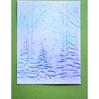 Simon Says Stamp! Memory Box SNOWY FOREST 3D Embossing Folder ef1010