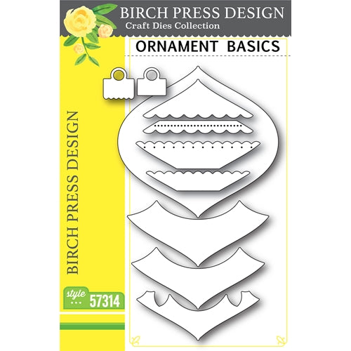 Simon Says Stamp! Birch Press Design ORNAMENT BASICS Craft Dies 57314