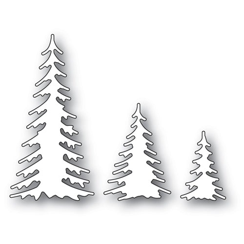 Simon Says Stamp! Poppy Stamps EVERGREEN TRIO Craft Dies 2390