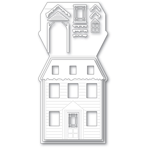 Simon Says Stamp! Poppy Stamps WINTER HOUSE POP UP EASEL SET Craft Dies 2394