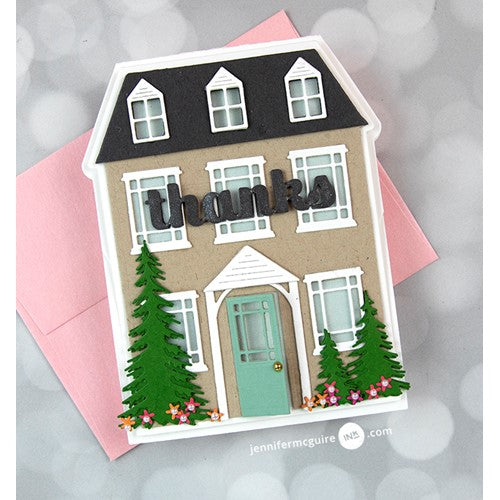 Simon Says Stamp! Poppy Stamps WINTER HOUSE POP UP EASEL SET Craft Dies 2394 | color-code:ALT1