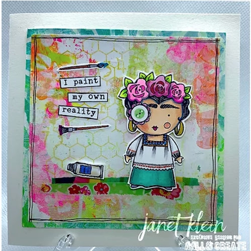 Simon Says Stamp! AALL & Create FRIDA A7 Clear Stamp Set aal00377