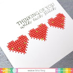 Simon Says Stamp! Waffle Flower STITCHABLE HEARTS Dies 310415