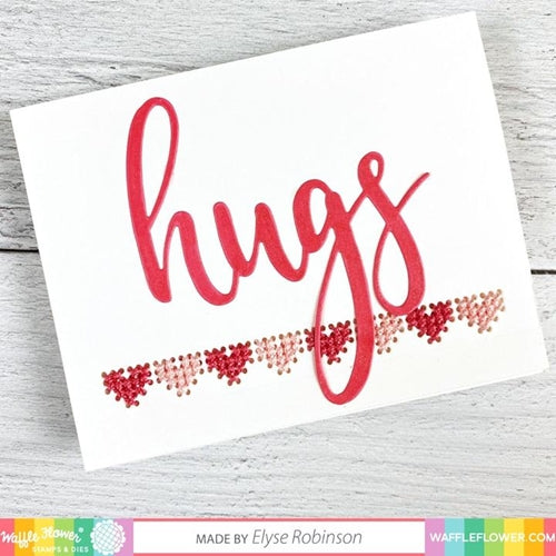 Simon Says Stamp! Waffle Flower STITCHABLE HEARTS Dies 310415