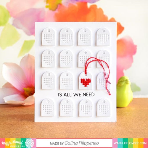 Simon Says Stamp! Waffle Flower STITCHABLE HEARTS Dies 310415