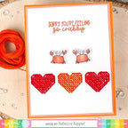 Simon Says Stamp! Waffle Flower STITCHABLE HEARTS Dies 310415