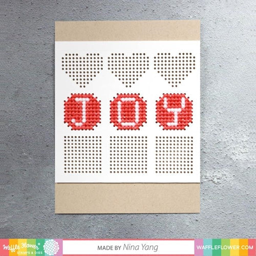 Simon Says Stamp! Waffle Flower STITCHABLE HEARTS Dies 310415