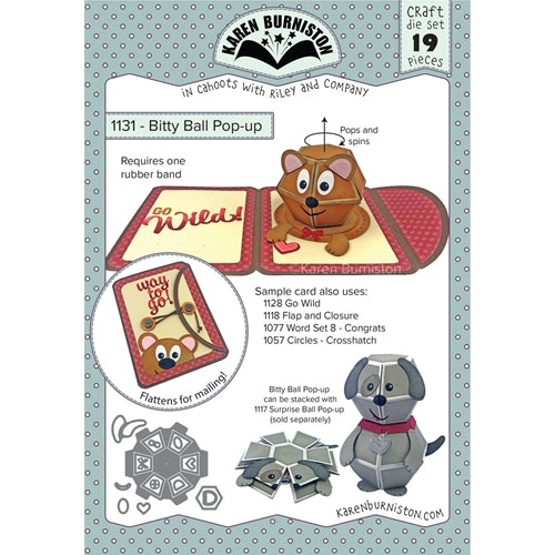 Simon Says Stamp! Karen Burniston BITTY BALL POP UP Dies Set 1131