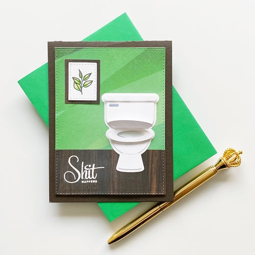 Simon Says Stamp INTERACTIVE TOILET Wafer Dies sssd112181