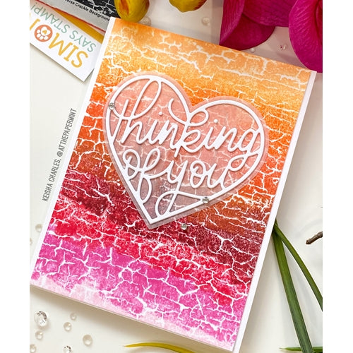 Simon Says Stamp! Simon Says Cling Stamp REVERSE CRACKLE BACKGROUND sss102158