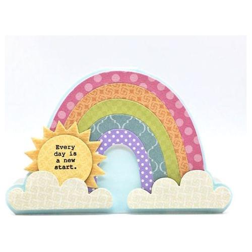 Simon Says Stamp! Simon Says Stamp RAINBOW CARD Wafer Dies sssd112163