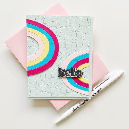 Simon Says Stamp! Simon Says Stamp RAINBOW CARD Wafer Dies sssd112163