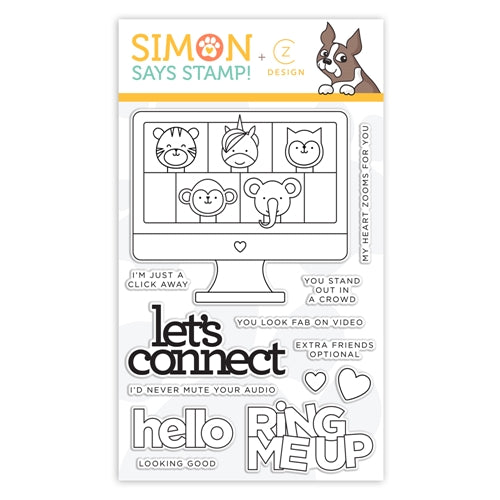 Simon Says Stamp! CZ Design Clear Stamps LET'S CONNECT cz359 Let's Connect *