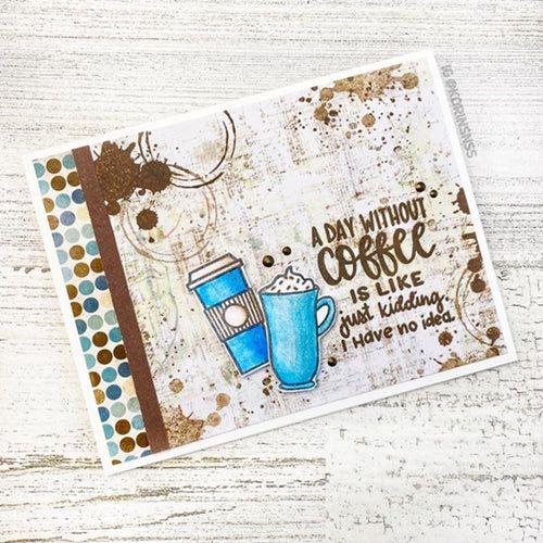 Simon Says Stamp! Sweet 'N Sassy COFFEE TALK Clear Stamp Set sns20037