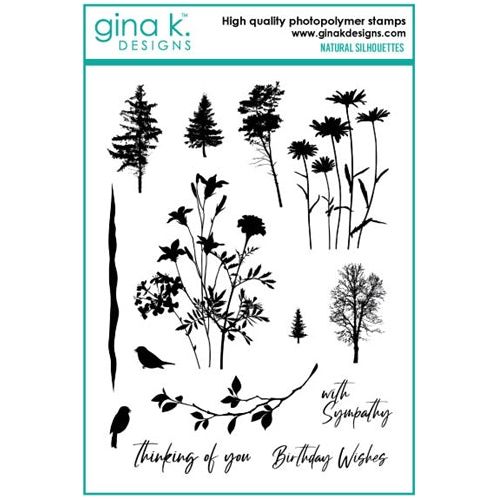 Simon Says Stamp! Gina K Designs NATURAL SILHOUETTES Clear Stamps 6545