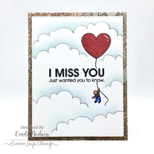 Simon Says Stamp! Simon Says Clear Stamps JUST MISS YOU sss202088