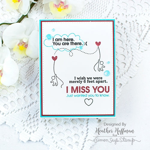 Simon Says Stamp! Simon Says Clear Stamps JUST MISS YOU sss202088