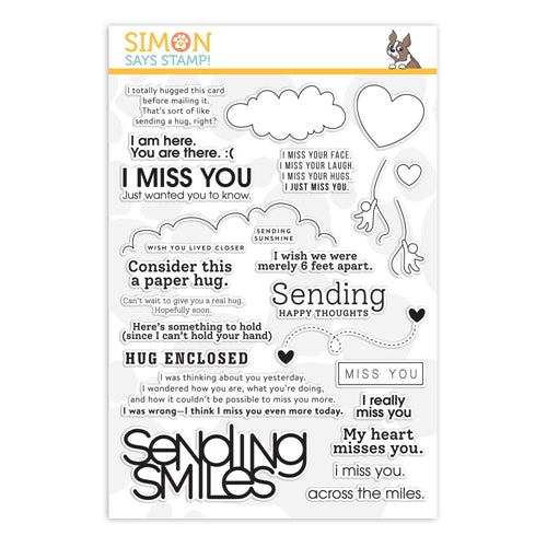 Simon Says Stamp! Simon Says Clear Stamps JUST MISS YOU sss202088