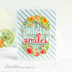 Simon Says Stamp! PinkFresh Studio CHARMING FLORAL WREATH Die Set pfcc1820*