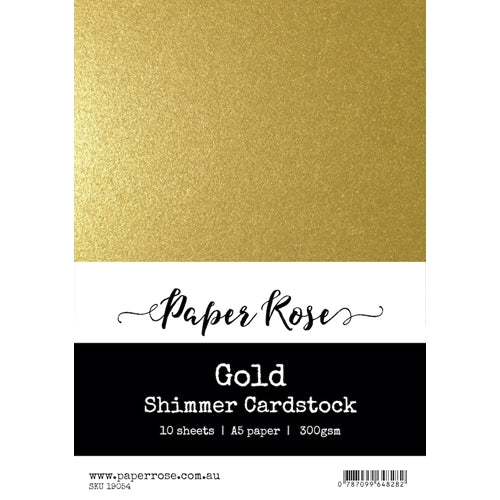 Paper Rose Gold Shimmer Cardstock A5 19054