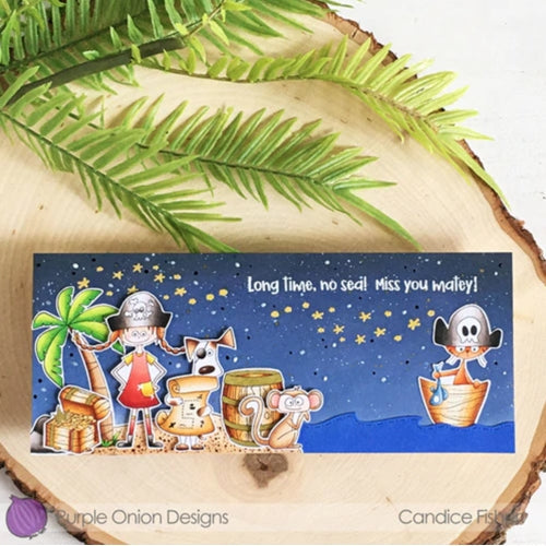 Simon Says Stamp! Purple Onion Designs CHIMP Cling Stamp pod4023*