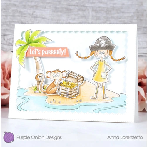Simon Says Stamp! Purple Onion Designs CHIMP Cling Stamp pod4023*