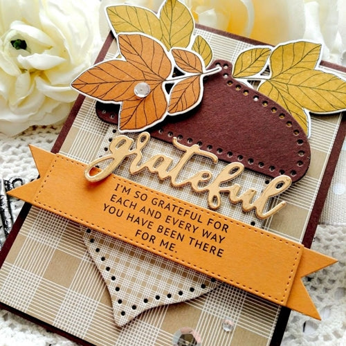 Simon Says Stamp! Papertrey Ink INSIDE GREETINGS GRATEFUL Clear Stamps 1194