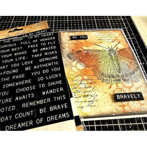 Simon Says Stamp! Tim Holtz Cling Rubber Stamps SPECIMEN CMS410 | color-code:ALT4