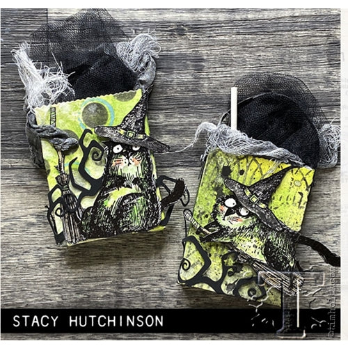 Simon Says Stamp! Tim Holtz Cling Rubber Stamps SNARKY CAT HALLOWEEN CMS407