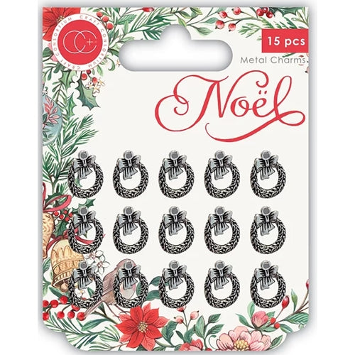 Simon Says Stamp! Craft Consortium Noel METAL CHARMS WREATHS CCMCHRM014