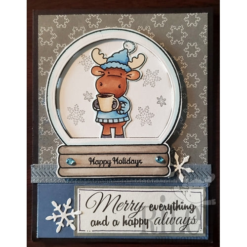 Simon Says Stamp! Riley and Company Funny Bones MERRY EVERYTHING Cling Rubber Stamp RWD-826
