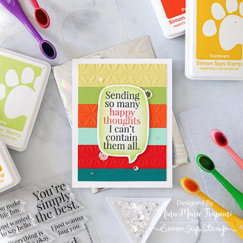 Simon Says Stamp! Simon Says Stamp ASSORTED CARD FRONTS 100lb apcf2020 Rainbows | color-code:ALT2