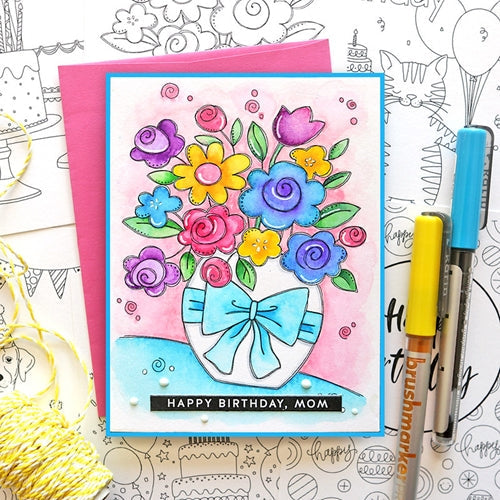 Simon Says Stamp! Simon Says Stamp Suzy's EVEN MORE BIRTHDAY Watercolor Prints szbdy18wc | color-code:ALT4