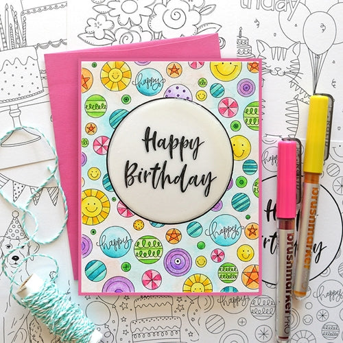 Simon Says Stamp! Simon Says Stamp Suzy's EVEN MORE BIRTHDAY Watercolor Prints szbdy18wc | color-code:ALT5