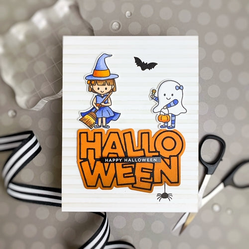 Simon Says Stamp! CZ Design SENTIMENT STRIPS REVERSE HALLOWEEN czg008