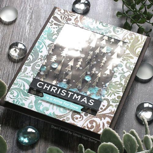 Simon Says Stamp! CZ Design SENTIMENT STRIPS REVERSE CHRISTMAS czg011