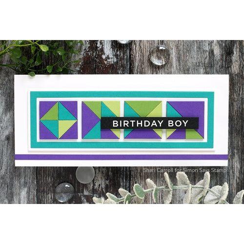 Simon Says Stamp! CZ Design SENTIMENT STRIPS REVERSE BIRTHDAY czg003