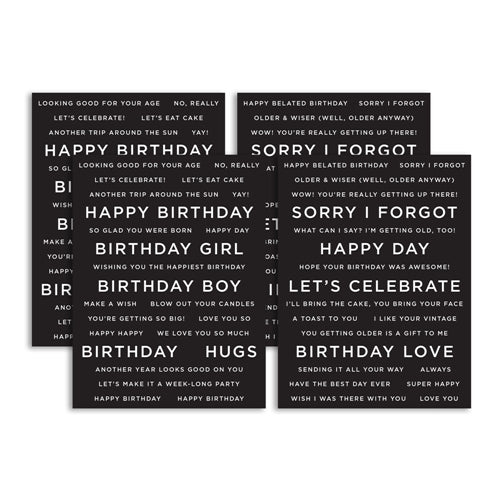 CZ Designs Reverse Birthday Sentiment Strip