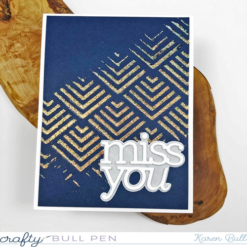 Simon Says Stamp! CZ Design Stencil DECO SQUARES czt001