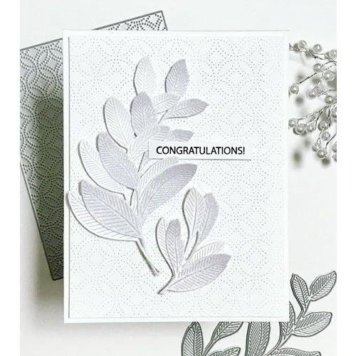 Simon Says Stamp! Simon Says Stamp ETCHED LAUREL LEAVES Wafer Die s690 | color-code:ALT7