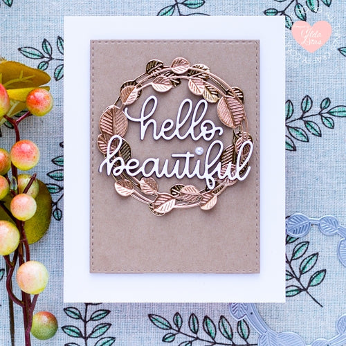 Simon Says Stamp! Simon Says Stamp ETCHED EUCALYPTUS WREATH Wafer Die s694