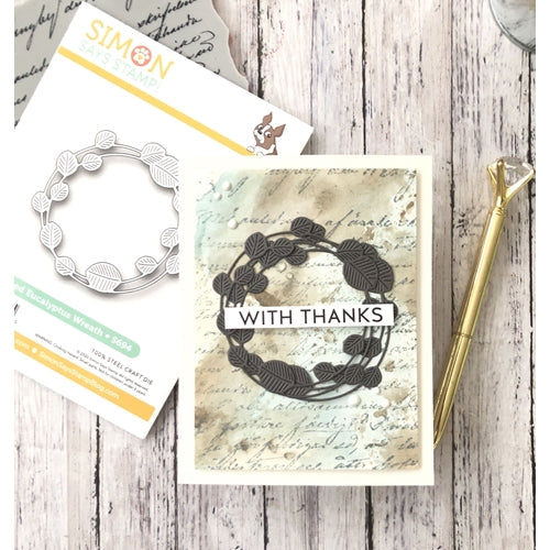 Simon Says Stamp! Simon Says Stamp ETCHED EUCALYPTUS WREATH Wafer Die s694
