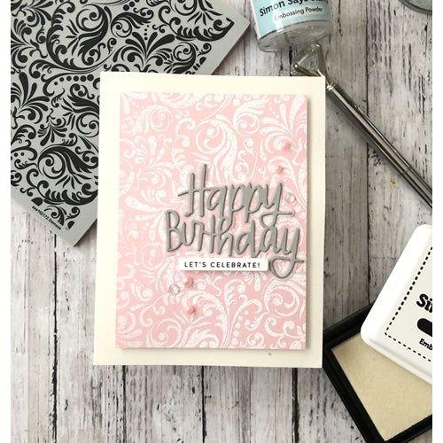 Simon Says Stamp! Simon Says Stamp HAPPY BIRTHDAY BRUSH SCRIPT Wafer Dies sssd112116