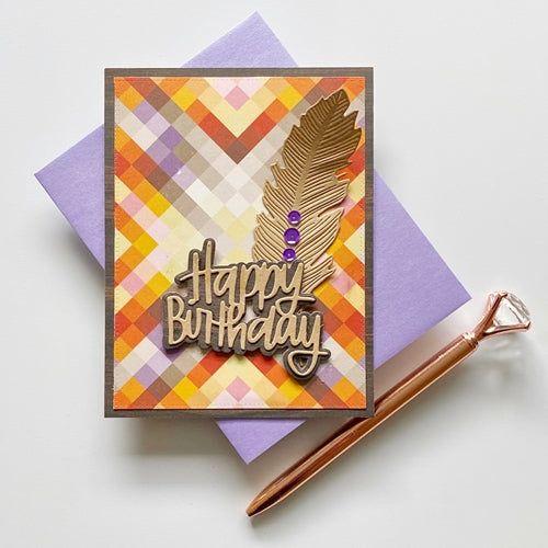 Simon Says Stamp! Simon Says Stamp HAPPY BIRTHDAY BRUSH SCRIPT Wafer Dies sssd112116