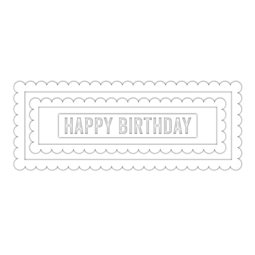 Simon Says Stamp! Simon Says Stamp SLIMLINE SCALLOP FRAME Wafer Dies sssd112186
