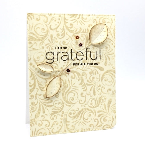 Simon Says Stamp! CZ Design Clear Stamps CLEAN LINE GRATITUDE cz360c